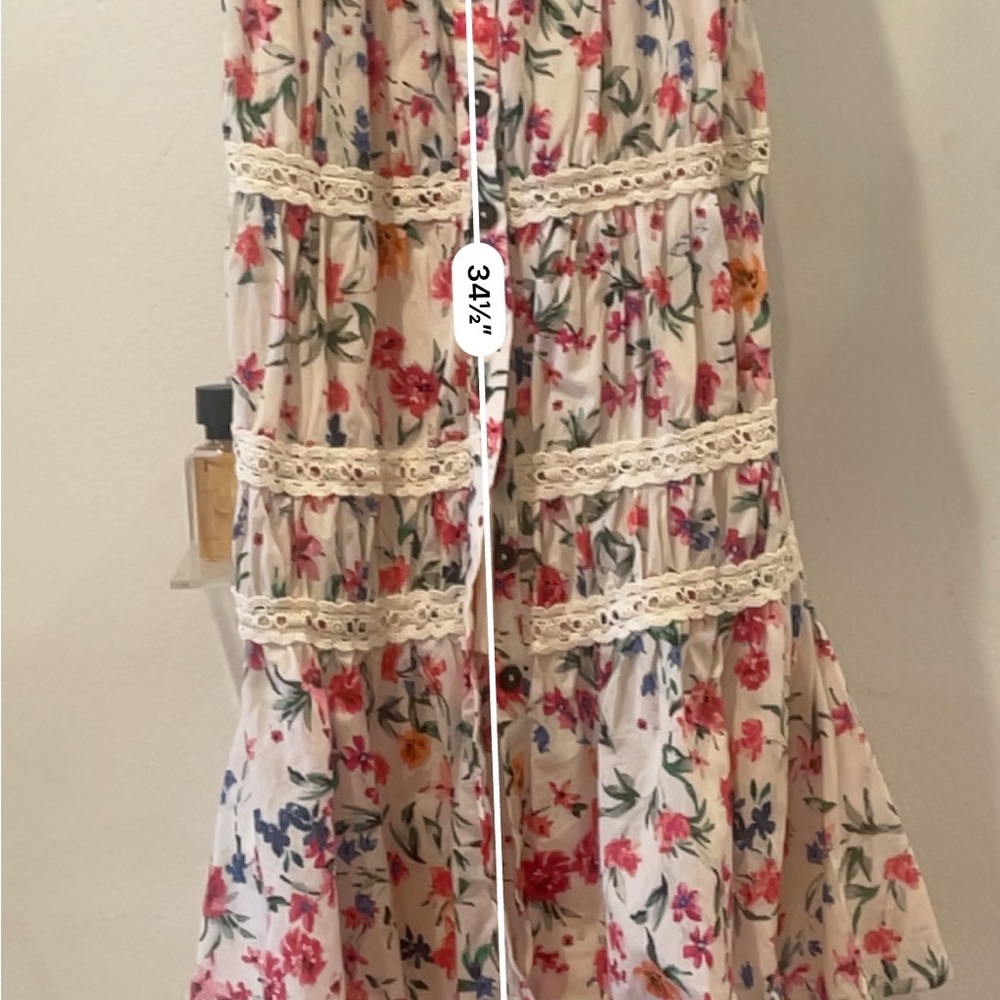 Good as new 🥰 Peony Floral XXS 🌼LANI MIDI DRESS Lovers and Friends - Picture 10 of 13